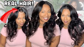 Easiest 1-Min Install V Part Wig! No Lace No Glue! Must Have! Beauty Forever