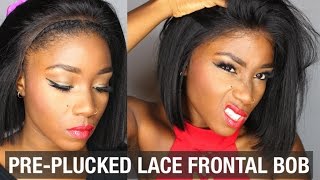 Pre-Plucked Lace Frontal Wig | Kelly Rowland Inspired Blunt Bob Protective Style