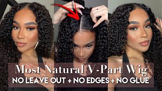 Most Natural V-Part Wig | No Leave Out, No Edges, No Glue | Beauty Forever Wig Install