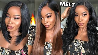The Best Synthetic Lace Front Wigs The Janet Collection New Melt Line Is Everything| Melt The Lace