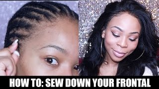 How To Sew-In Your Lace Frontal *No Glue* Ft Vip Beauty Hair