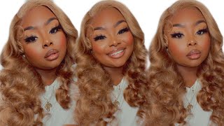 Step By Step 24''  Chestnut Brown Body Wave Lace Frontal Wig Install+Review || Wiggins Hai
