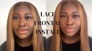 Affordable Lace Frontal Install | My First Lace Install | Begineer Friendly
