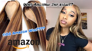 $100 Amazon Lacefront Wig?? (Aaliyah Jay Recommended) How To Install Wig Ft. Kun Gang Hair