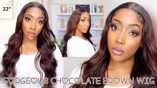 Chocolate Brown 200% Frontal Wig | Ft. Tinashe Hair