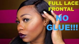How To Make A Lace Frontal Wig/No Glue!