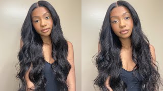 24 Inch Affordable Lace Frontal Wig Install | Loose Curls | Ft. Geeta Hair