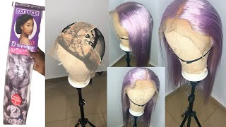 Diy Crochet Frontal Wig With Braiding(Kanekalon) Hair