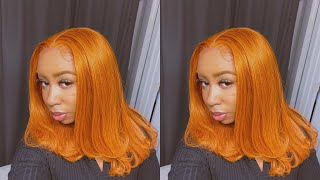 The Color For Mebest Orange Ginger Lace Frontal Wig #Shorts #Beautyforeverhair