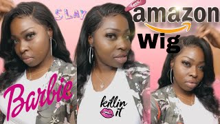 Amazon Wig Unboxing/Wingirl Lace Frontal Wig../Initial Wig Review
