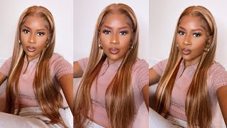 This Blonde Wig Is Made For Brown Skin Girls!!! No Bleach Or Dye & Easy Install!!!Ft. Incolorwig