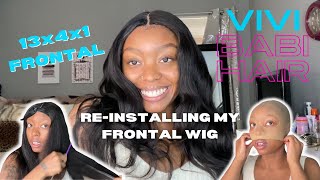 Frontal Wig Review/Install 2022 | Re-Installing A 13X4 Frontal! Ft. Vivi Babi Hair