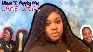 How I Customize And Apply My Lace Wigs! | All Things Naisa .