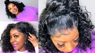 Omg...Wig Goals || Amazon 13X6 Glueless Lace Frontal Wig || Ft. Swetcurly Hair || Beautiebymark