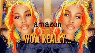 Testing Amazon Wigs Rainbow Hair