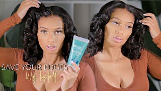 Omg!!...Shea Moisture!! Melt The Lace Save Your Edges?|  Flawless Lace Wig Install