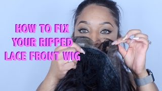How To Fix Your Ripped Lace Front Wig | Teresa Michele