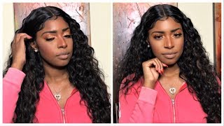 $23 Affordable Sensationnel Empress Lace Front Wig Anya | How To Style Natural Curly Synthetic Wig