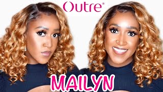 Sexy Curly Bob!❤️– Outre Perfect Hairline 13X6 Hd Lace Frontal Wig – Mailyn