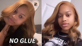 Watch Me Slay This Reverse Ombre Frontal Wig No Glue! Best Glueless Wig Install|Hairvivi