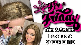 Fix It Friday! How To Trim & Secure Lace Front Wig & Use A Hot Air Brush To Redirect Hair Fibers
