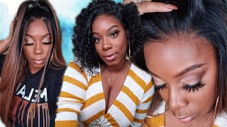Melted!  Glueless 13X6 Beginner Hd Lace Front Synthetic Wigs | Janet Collection Bisa & Deja
