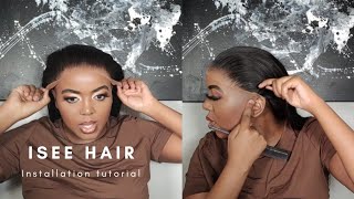 Detailed Realistic Lace Frontal Wig Installation Tutorial Ft Isee Hair