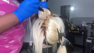 How To Dye 613 Frontal Wig, Dyed Roots Brown ! No Stained Lace/ No Bleeding