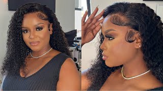 Affordable Unice Amazon Prime Wig | Deep Wave Curly Free Part & Baby Hairs Install | Kathy Odisse