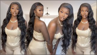 Realistic Hairlines On 34 Inch Lace Frontal Wig Ft. Wiggins Hair