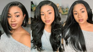 $50 Hd Lace Yaki/Kinky Straight Human Hair Dupe Wigs! | Sensationnel Dasha Adanna Kiara What Lace