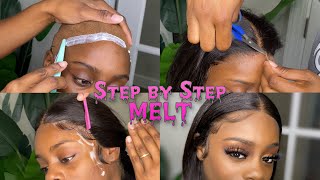Very Detailed Wig Install | The Ultimate Melt Step By Step