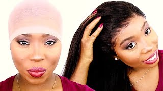 The Best Lace Front Wig Install On Youtube!!!  Pre Plucked Hairline | No Glue! Myfirstwig