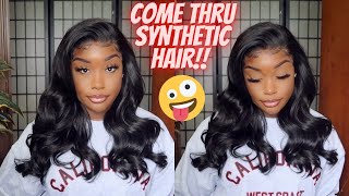 Slaying A Cheap Lace Front Synthetic Wig !!! | Sensationnel Cloud 9 Wig | Zelena | Flawless