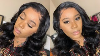Omg!!! No Adhesive Needed | Flawless Glueless Install, Body Wave Lace Frontal Wig | Nadula Hair