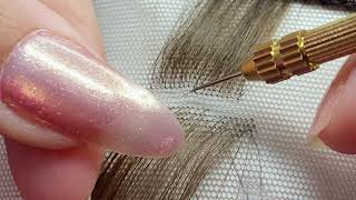 Tutorial : How To Ventilate Hair In A Lace Wig (Single Knot)