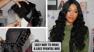 How To Make A Lace Frontal Wig The Easy Way Ft Laki Hair