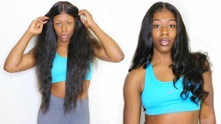 Lace Frontal Wig Tutorial: Layers, Wand Curls, Baby Hair, & Flat Frontal // Unice Hair