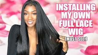 *Most Requested Video Ever!* How I Put On My Full Lace Wigs From Galaxigirlhair.Com