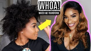 How To: Natural Hair ⇢ Lace Wig Start To Finish + Giveaway! Vip Wigs