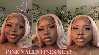 Hair || Melted Glueless Pink Wig Install Ft. Enilecor Wigs Amazon