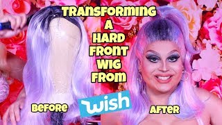 Transforming A Hard Front Wig From Wish.Com | Jaymes Mansfield