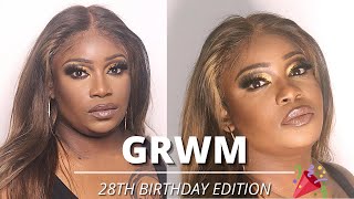 Grwm: Its My Birthday! + Wig Install + Makeup Tutorial + Opening Up About My Health Issues + More