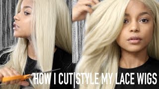 How I Cut + Style My Lace Wigs | Install, Review, Styling || Ariana.Ava