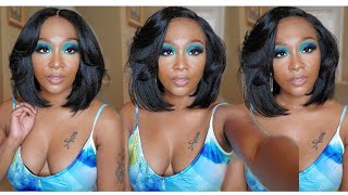 Janet Collection Synthetic Hair Melt Swiss Lace Frontal Wig- Sarai