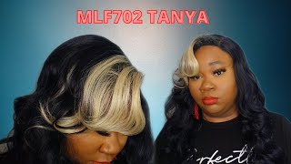 Skunk Side Bang Lace Front Wig| Hd Lace| Medifresh Cap| Bobbi Boss Mlf702 Tanya