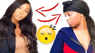 How To Tie Down Your Frontal Wig When You Sleep & Shower! Quick & Easy Method!