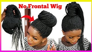 Affordable Braided Long And Short Wigs.Beginner Friendly -No Frontal Wig Install+Wig Review