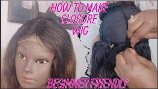 How To Make Lace Closure Wig //Beginner Friendly// @Smartjane Family Tv  #Lacewigs
