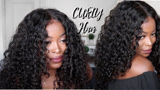 Finally An  Affordable Curly Lace Wig For Beginners | Pre-Plucked |No Gel| No Glue Ft Wiggins Hair